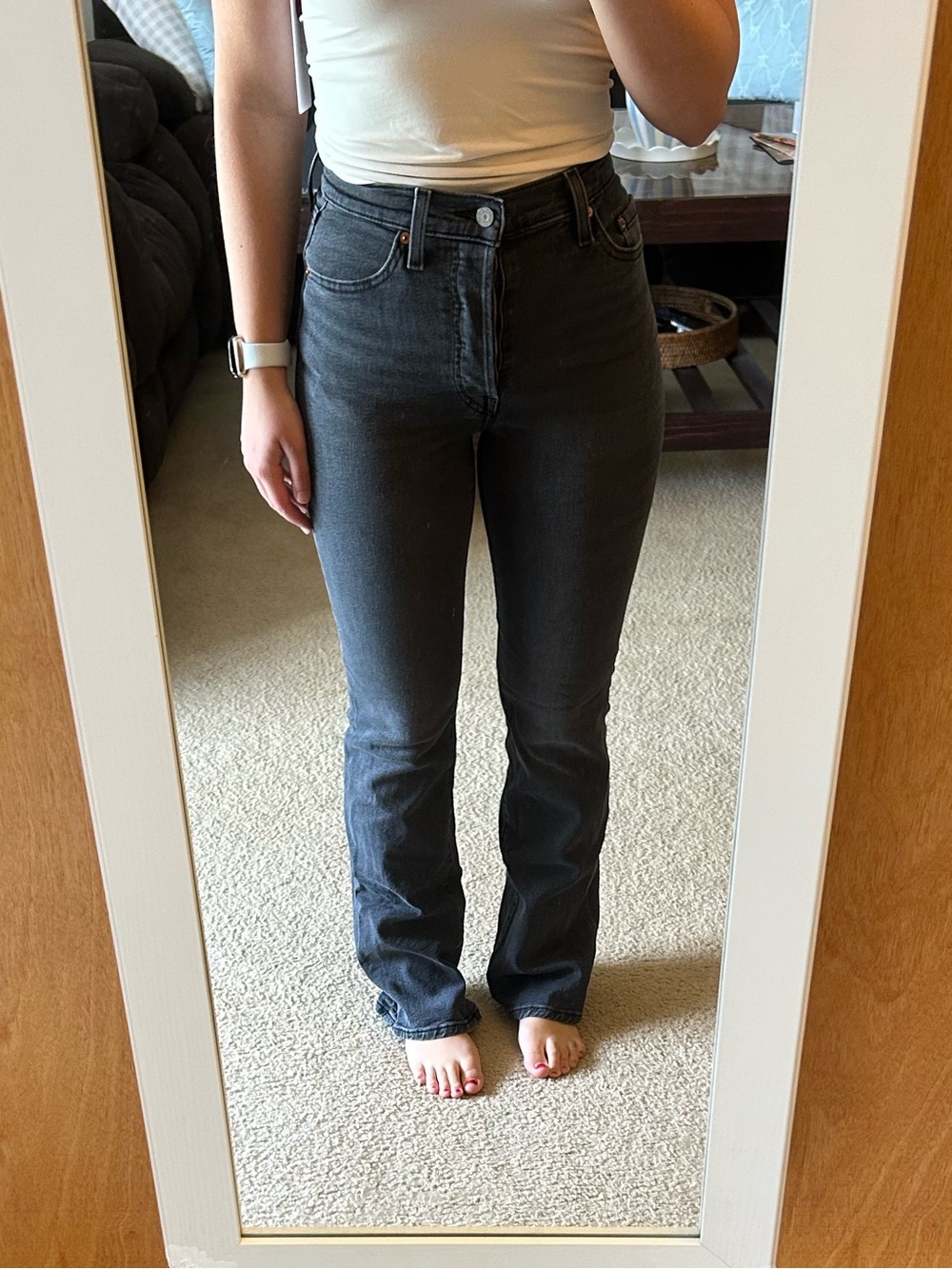 Levi's Women's Boot Cut Jeans — Charcoal Black